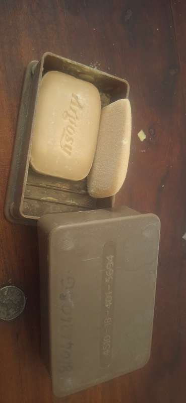 Vintage south african army soap dish