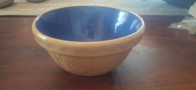 Vintage Mason Cash Co Mixing Bowl, Relief Design, Church Gresley England, Serving Bowl