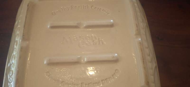 Mason Cash Ceramic 9 Cane Square Stoneware Baking Dish