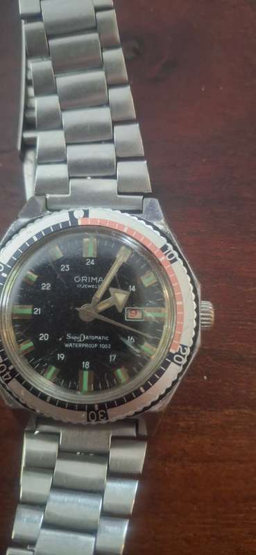 orima watches super datomatic mens watch working