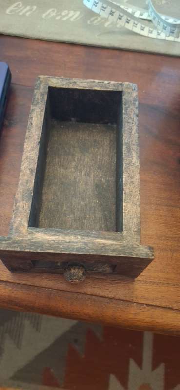 Indian inlaid box large vintage