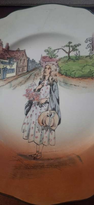 Royal Doulton Dickens Little Nell Leeds shape plate