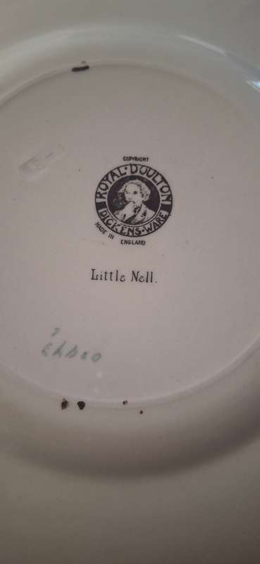 Royal Doulton Dickens Little Nell Leeds shape plate