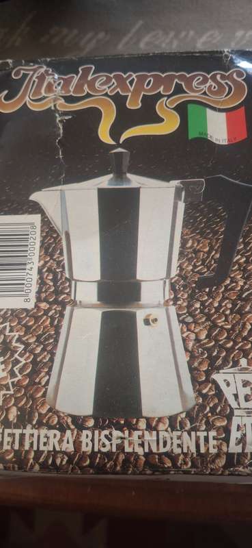 Espresso maker still in box