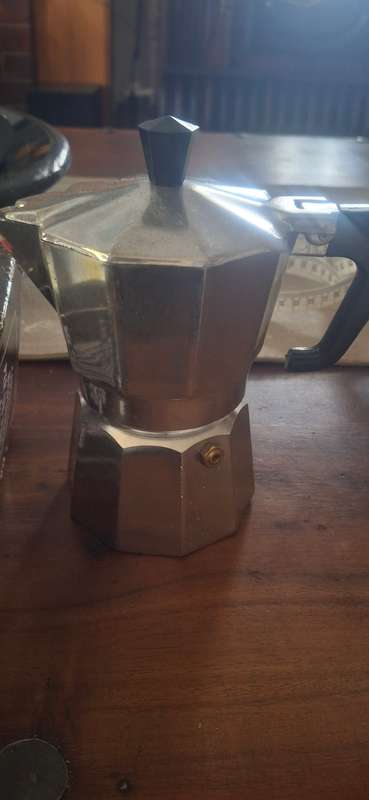 Espresso maker still in box