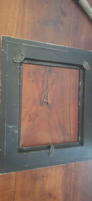 Metal and wood frame vintage