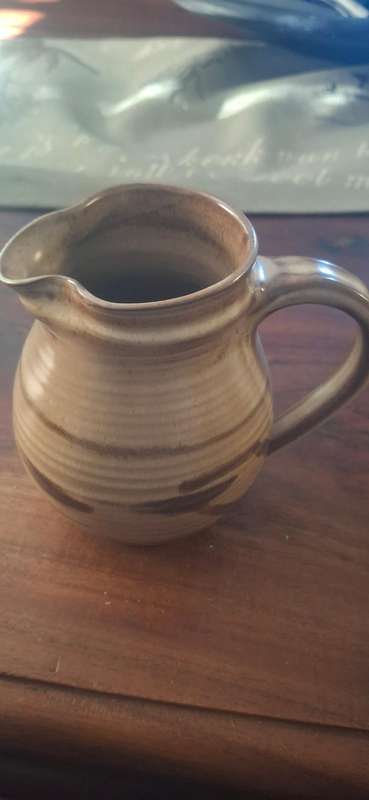 Brown pottery jug