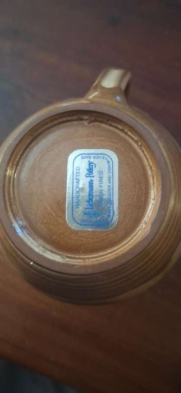 Brown pottery jug