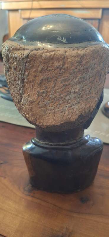 Wooden bust vintage