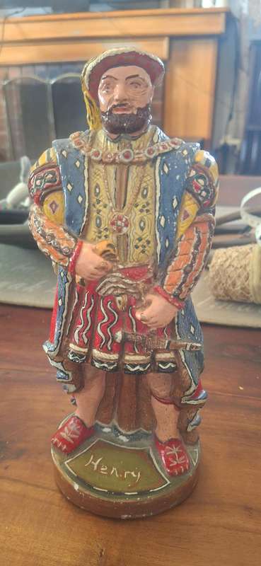 British Gothic Hand-Painted Tudor Royal King Henry VIII Figurine
