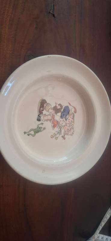 Vintage brackenware kids porcelain plate