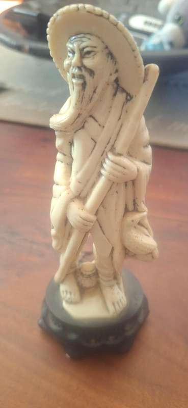 Asian Man  Plastic Resin Figure Hong Kong Chinese