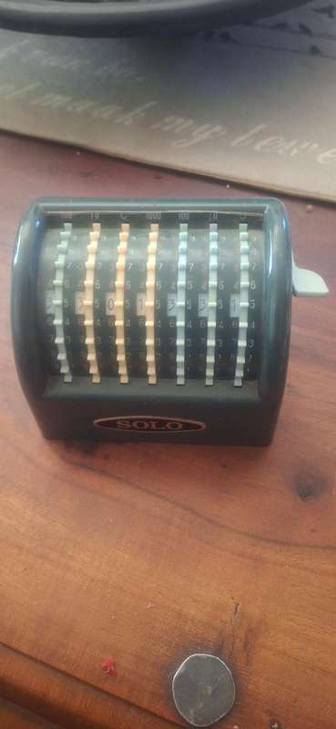 Vintage Solo Mini Calculator Handy Adding Machine Japan 1969