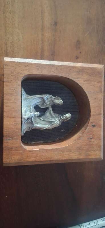 Nativity in wood vintage