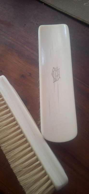 Vintage brushes bone material