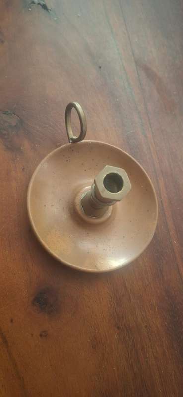 Vintage copper and Brass candle holder