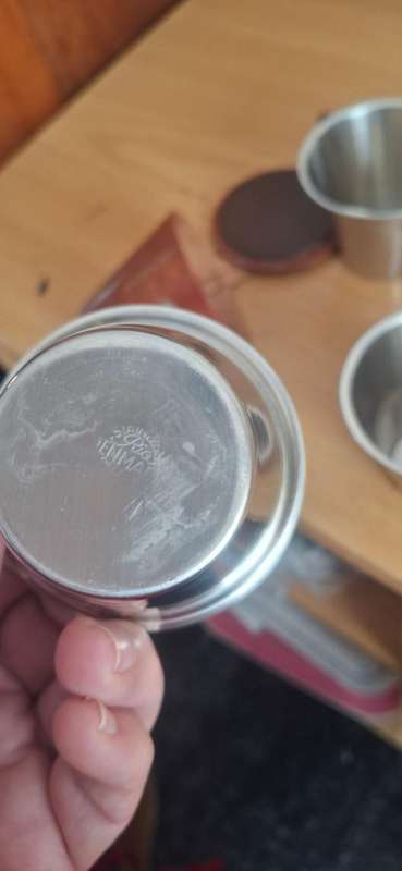 Vintage travel stainless steel cups