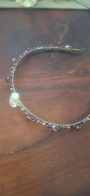 Alice band with crystal