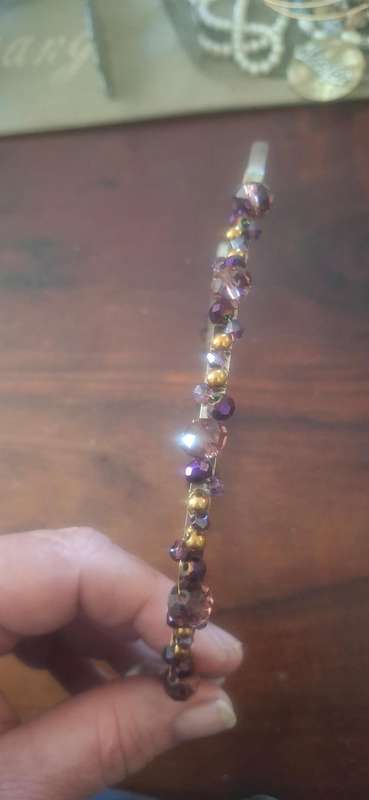 Alice band with crystal