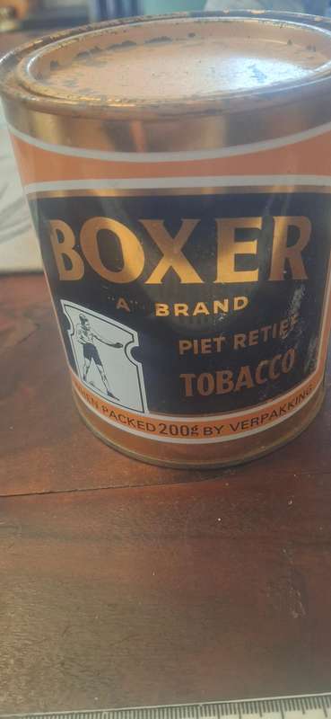 Vintage boxer tin