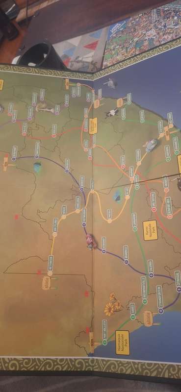 Die volgende stop bord spel met volume 1 en 2