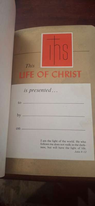 THE LIFE OF CHRIST by REV. JOHN O'CONNELL - THE CATHOLIC PRESS - Hardback - 1959
