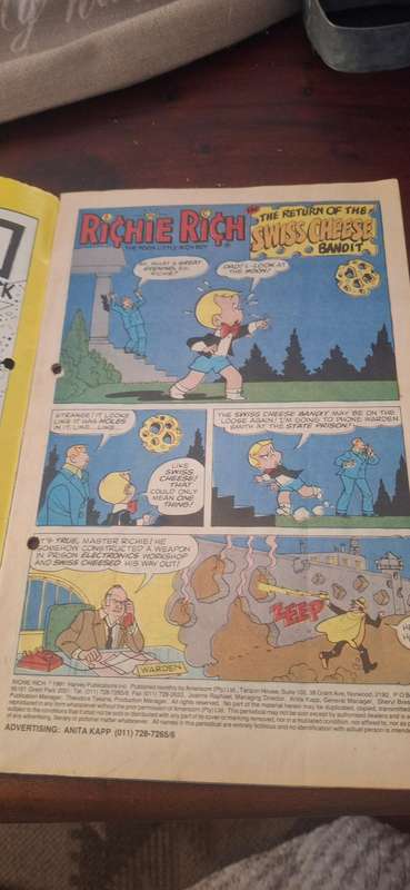 Richie Rich 239 Fine+ 6.5 Harvey Comics The Poor Little Rich Boy