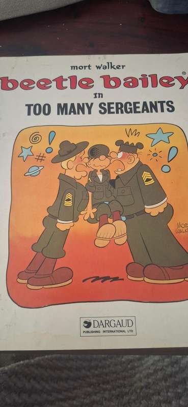 Beetle Bailey In Too Many Sergeants (1984) cartoon comic book rare vintage old collectable
