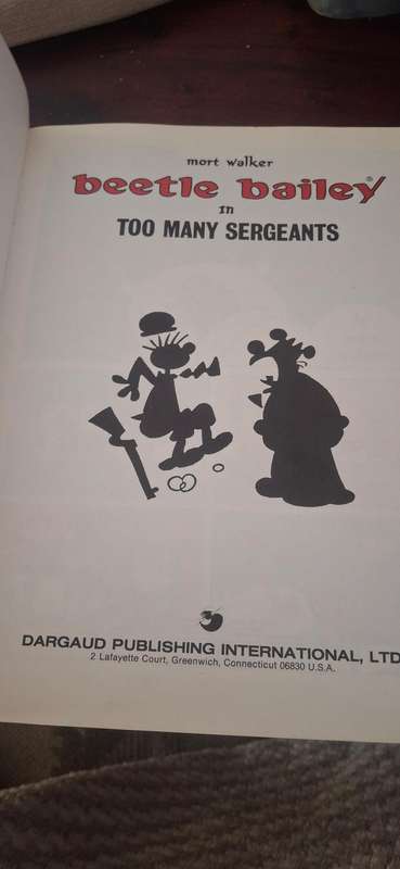 Beetle Bailey In Too Many Sergeants (1984) cartoon comic book rare vintage old collectable