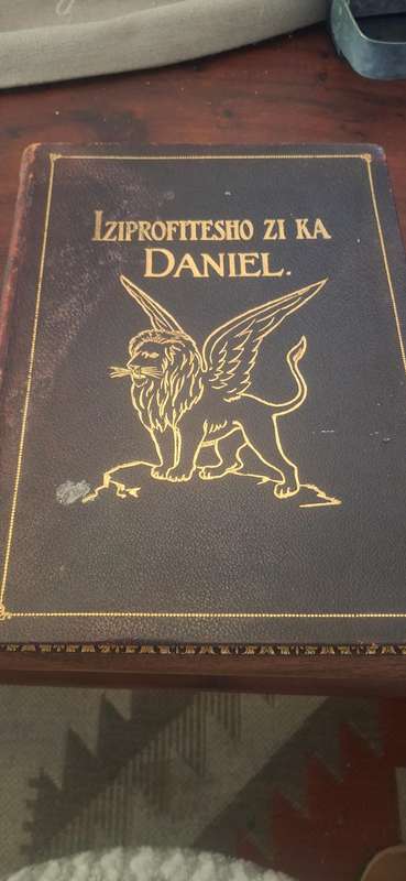 book titled "IZIPROFITESHO ZI KA DANIEL", which translates to "The Prophecies of Daniel" in isiXhosa