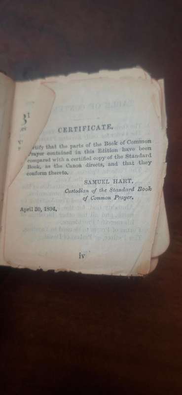 Common prayer book small