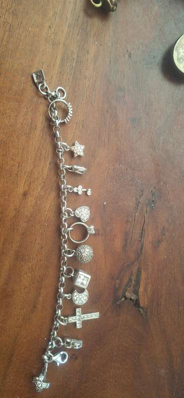 Sterling silver charm bracelet