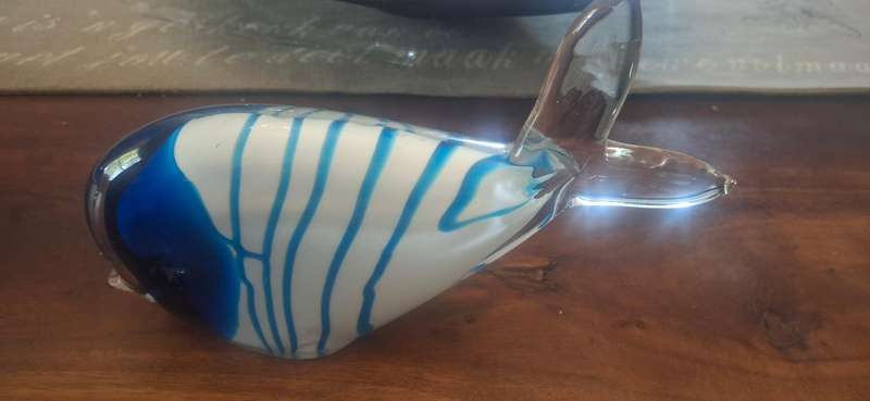 Handmade glass fish ornament