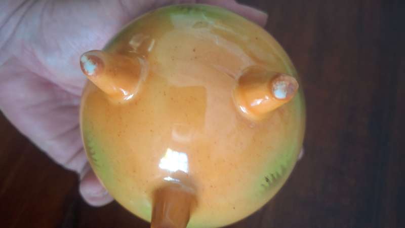 Handpainted bowl with dogs