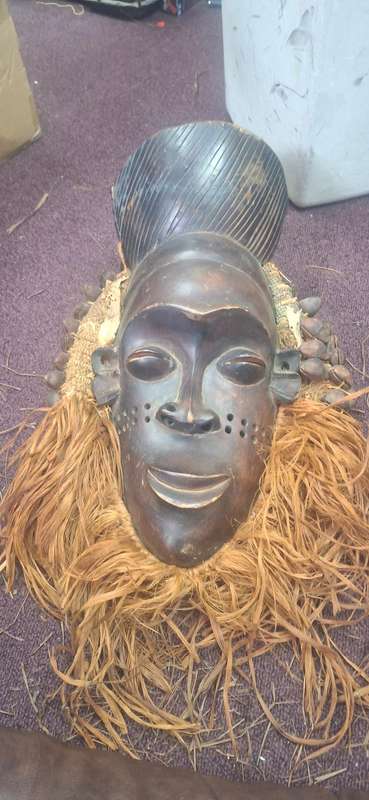 Genuine tribal mask Chokwe mask Angola