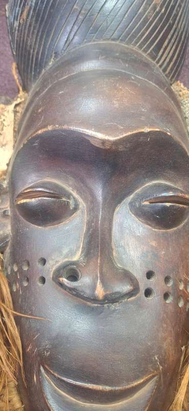 Genuine tribal mask Chokwe mask Angola