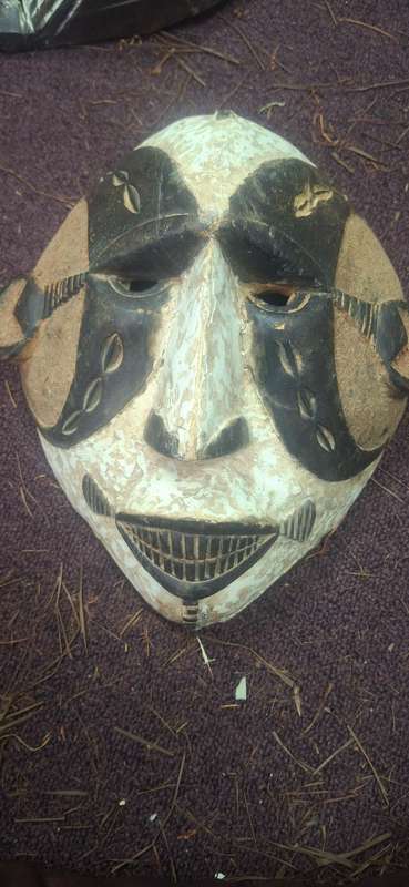 Vintage wooden mask