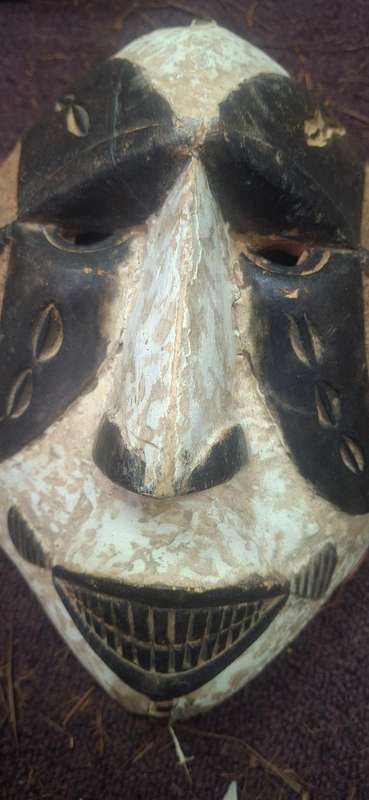 Vintage wooden mask