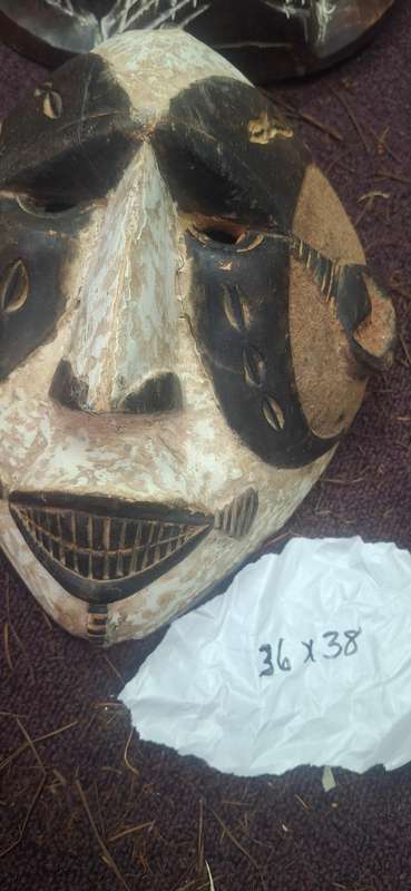 Vintage wooden mask