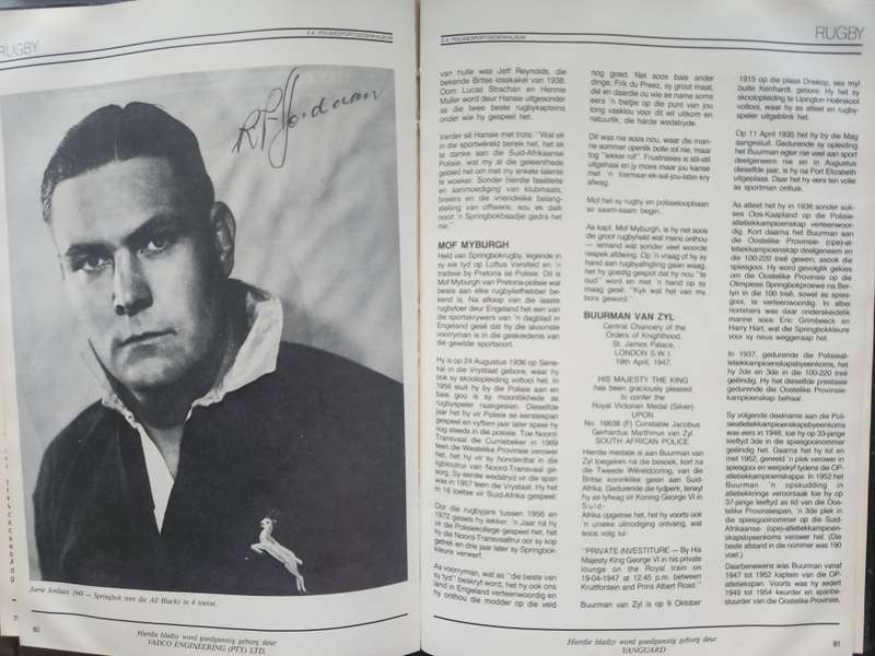 S.A. POLISIESPORTGEDENKALBUM 1913 - 1988