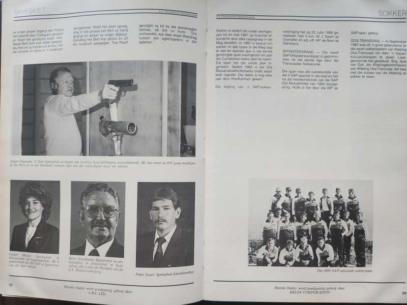 S.A. POLISIESPORTGEDENKALBUM 1913 - 1988