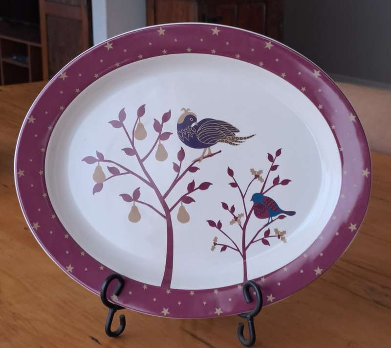 Mason Cash Platter - Partridge in a Pear Tree