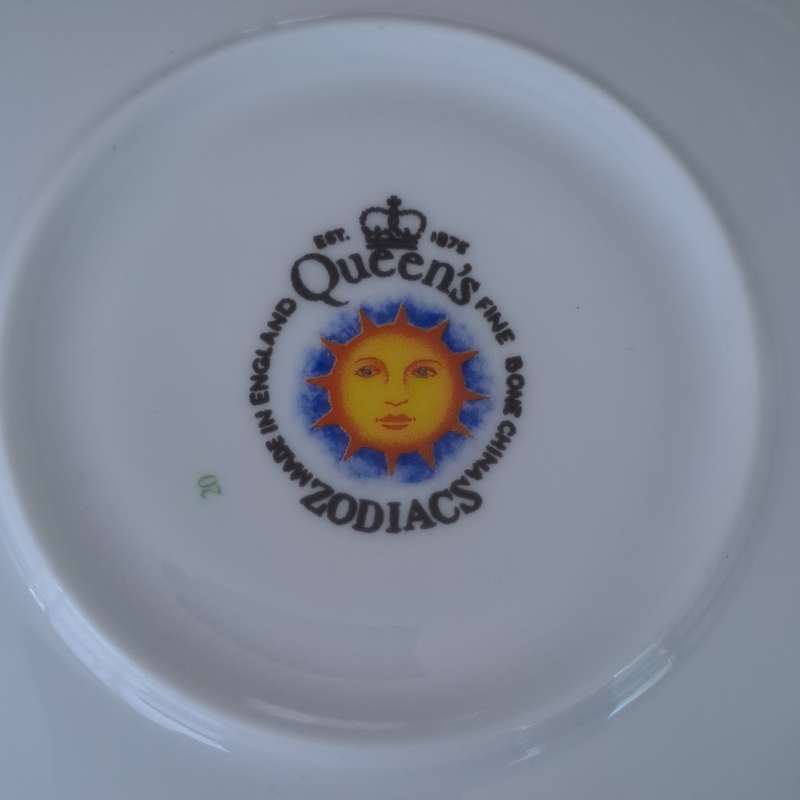 Queens Zodiac Cup and Saucer - Scorpio