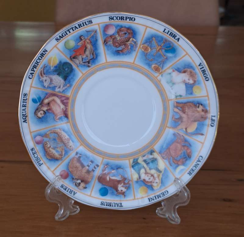 Queens Zodiac Cup and Saucer - Scorpio