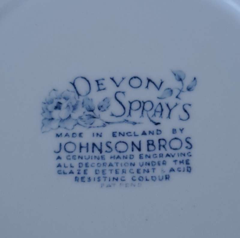 Johnson Bros 'Devon Sprays' - Six piece dessert set