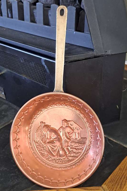 Copper Pan with Brass Handle (Price reduced)