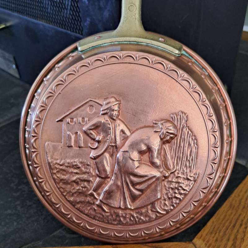 Copper Pan with Brass Handle (Price reduced)