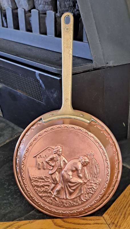 Copper Pan with Brass Handle (Price reduced)