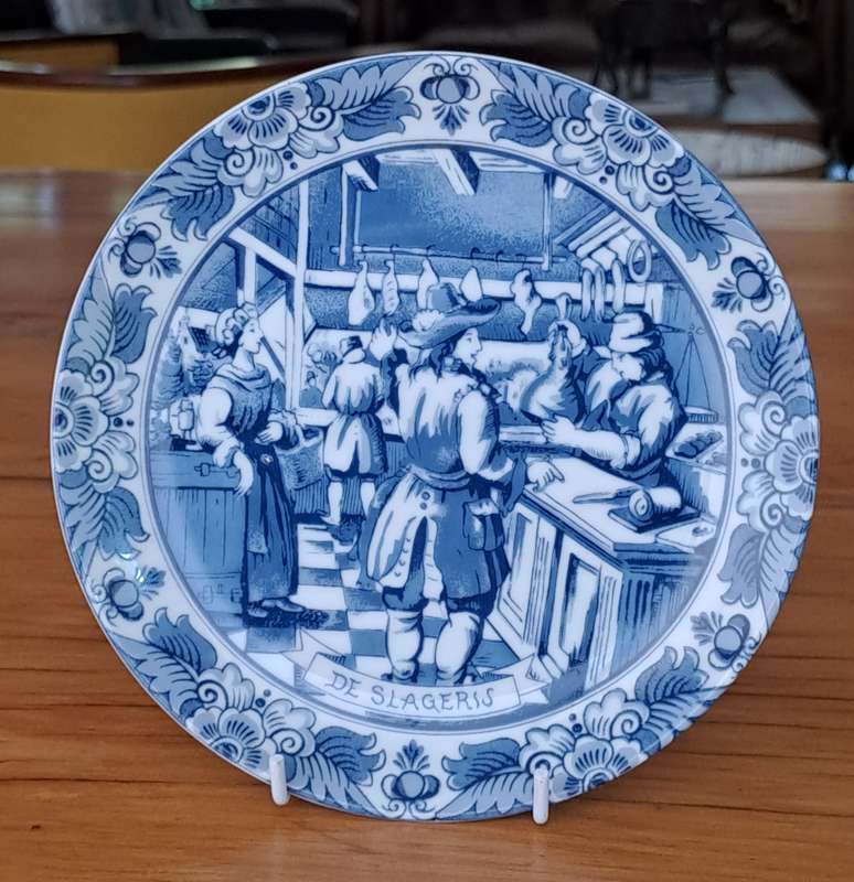 Delft Tradesman Plate - The Butcher