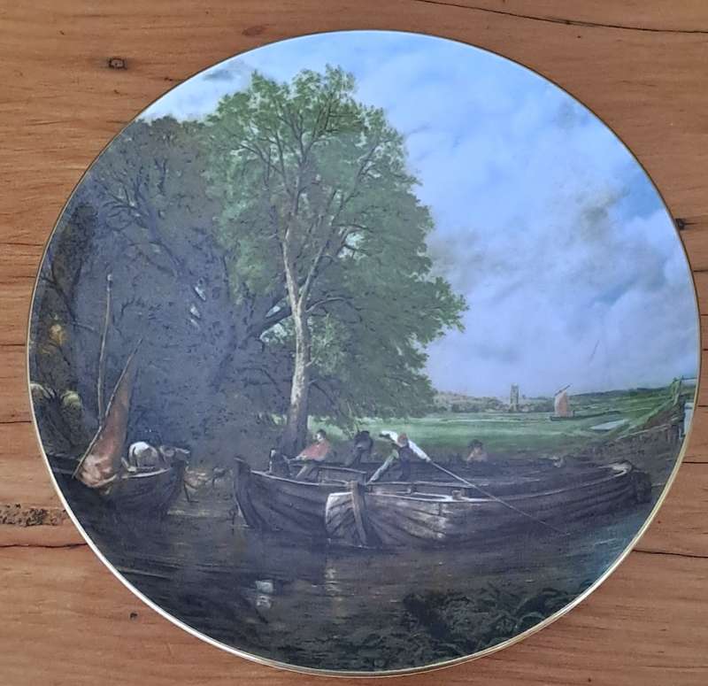 Coalport English Masterpieces Plate - 'A View on the Stour near Dedham'